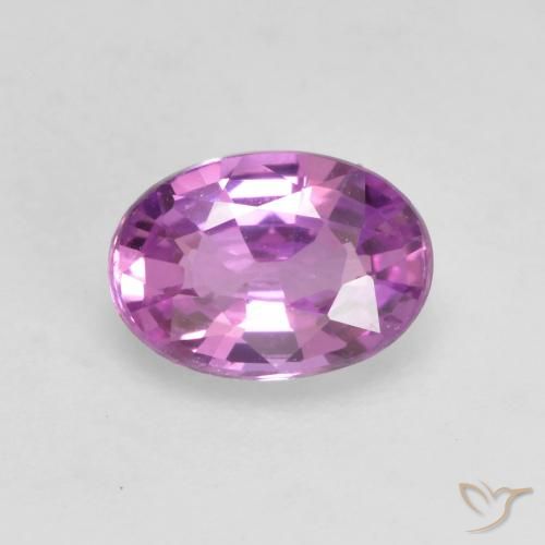 0.61ct 天然 深粉紫 蓝宝石, 椭圆形, VVS-VS