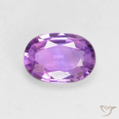 0.64ct 天然 紫罗兰紫色 蓝宝石, 椭圆形, VVS-VS