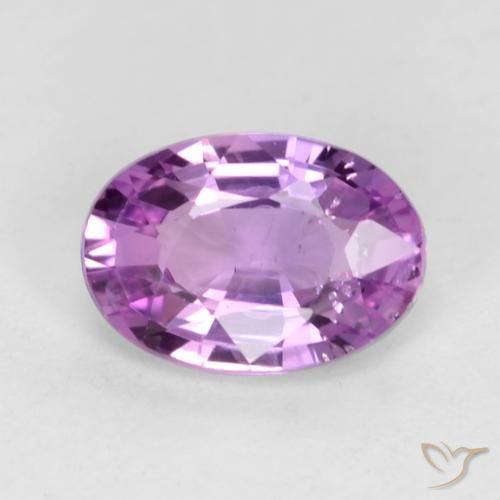 0.55ct 天然 中粉紫 蓝宝石, 椭圆形, VS