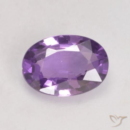 0.48ct 天然 鸢尾紫 蓝宝石, 椭圆形, VS