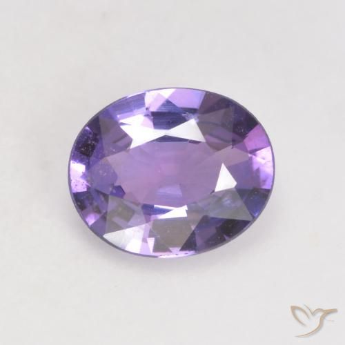 0.66ct 天然 深紫罗兰色 蓝宝石, 椭圆形, VS