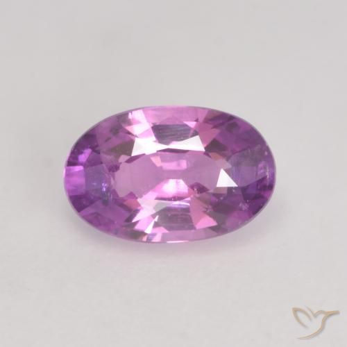 0.55ct 天然 深粉紫 蓝宝石, 椭圆形, VS