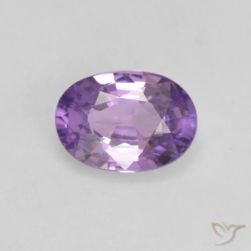 0.54ct 天然 中粉紫 蓝宝石, 椭圆形, VS
