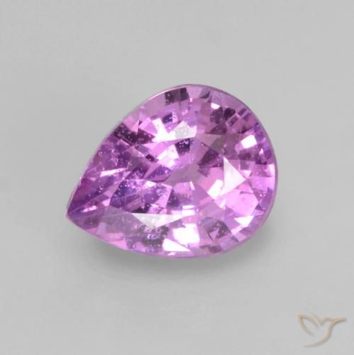 0.55ct 天然 粉紫紫 蓝宝石, 梨形, VS