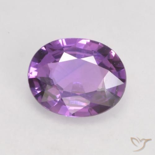0.54ct 天然 鲜艳的粉紫色 蓝宝石, 椭圆形, VVS-VS