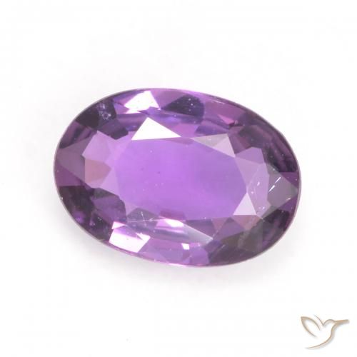 0.52ct 天然 中紫 蓝宝石, 椭圆形, VVS-VS