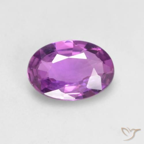 0.47ct 天然 中紫色 蓝宝石, 椭圆形, VVS-VS