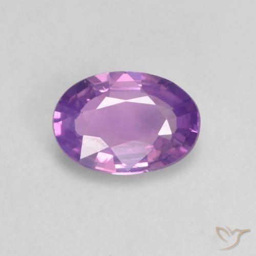 0.63ct 天然 中紫 蓝宝石, 椭圆形, VVS-VS