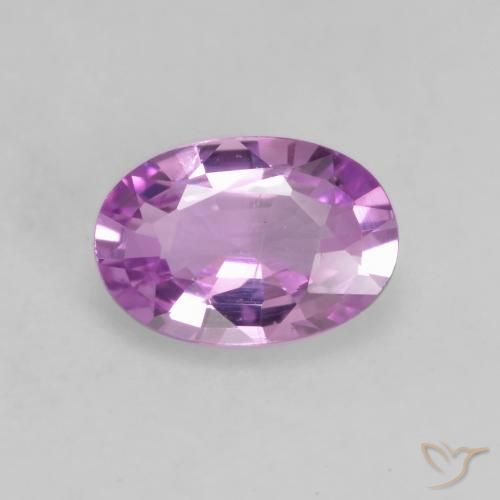 0.52ct 天然 粉紫色 蓝宝石, 椭圆形, VS