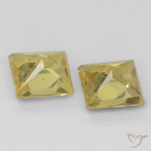 0.59克拉天然蓝宝石，正方形，VS