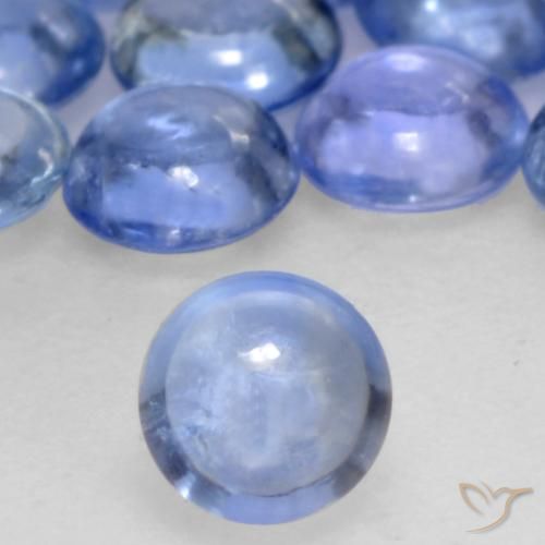 0.23ct 天然 淡蓝色 蓝宝石, 圆形的, 透明