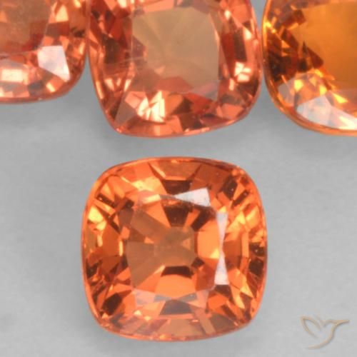 0.54ct 天然 中橙 蓝宝石, 软垫, VVS-VS