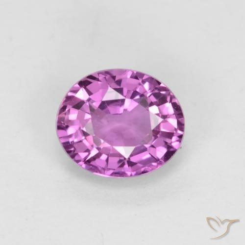 0.67ct 天然 紫罗兰紫色 蓝宝石, 椭圆形, VVS-VS