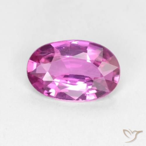 0.58ct 天然 中紫色 蓝宝石, 椭圆形, VVS-VS