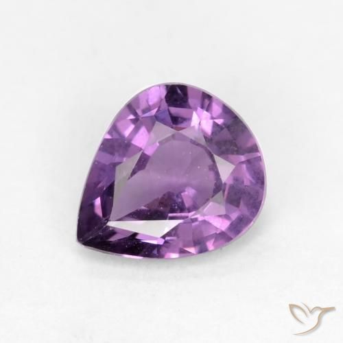 0.56ct 天然 中紫 蓝宝石, 梨形, VS