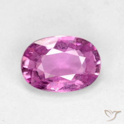 0.67ct 天然 深粉色 蓝宝石, 椭圆形, VVS-VS