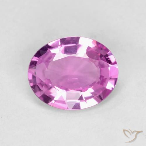 0.46ct 天然 深粉紫 蓝宝石, 椭圆形, VS