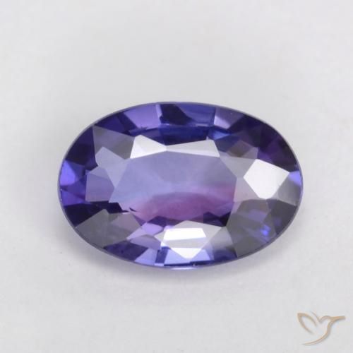 0.50ct 天然 紫粉红 蓝宝石, 椭圆形, VS