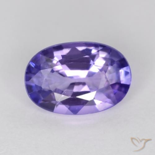 0.55ct 天然 深紫色 蓝宝石, 椭圆形, VS
