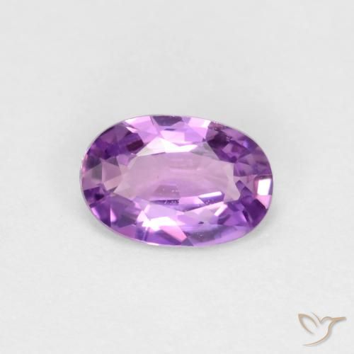 0.43ct 天然 电紫 蓝宝石, 椭圆形, VS