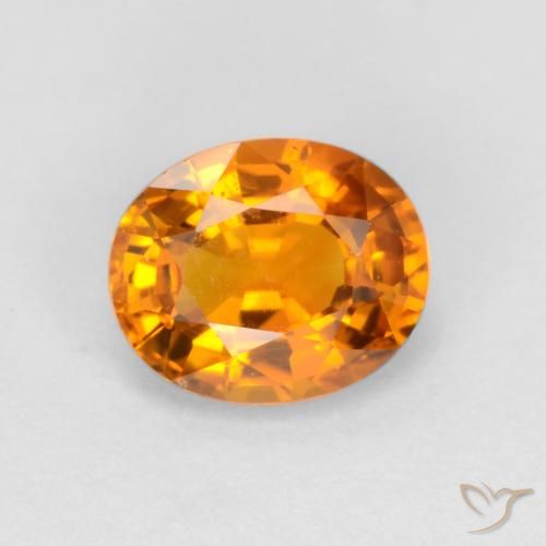 0.72ct 天然 黄金色 蓝宝石, 椭圆形, VS