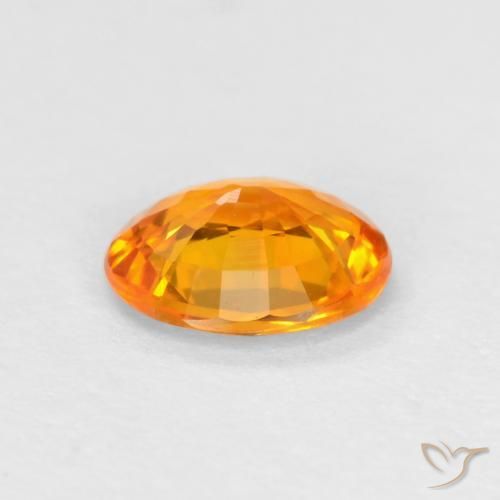 0.49克拉天然蓝宝石，椭圆形，VVS-VS