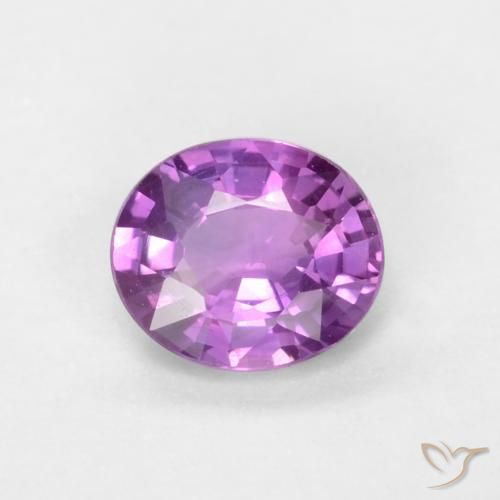 0.39ct 天然 深紫色 蓝宝石, 椭圆形, VS