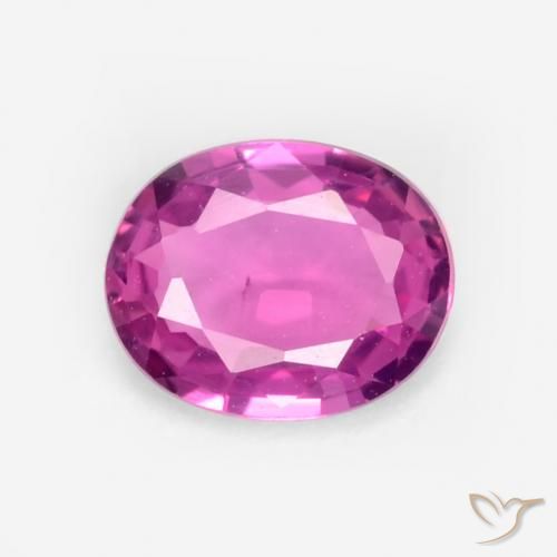 0.40ct 天然 品红色 蓝宝石, 椭圆形, VS
