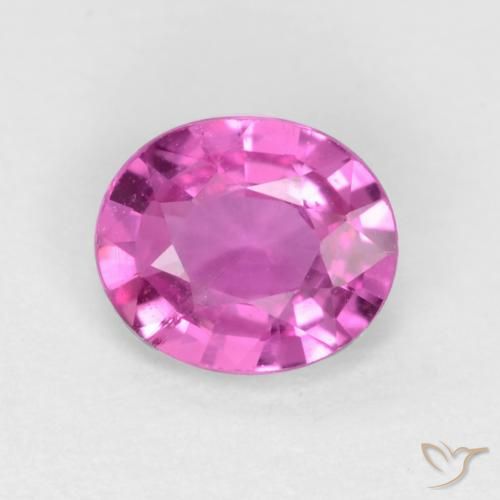 0.49ct 天然 粉紫色 蓝宝石, 椭圆形, VS
