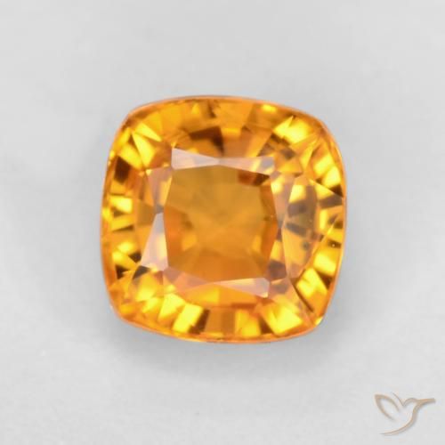 0.70ct 天然 中橙 蓝宝石, 软垫, VS