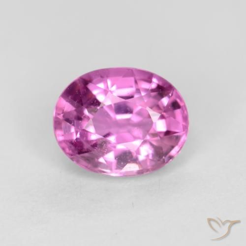 0.54ct 天然 亮粉紫 蓝宝石, 椭圆形, VS-SI