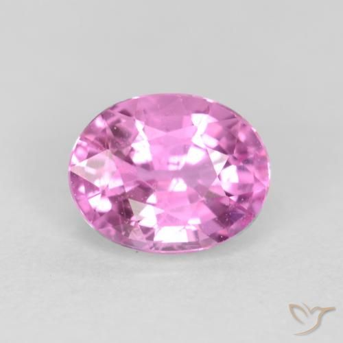0.45ct 天然 紫粉红 蓝宝石, 椭圆形, VS