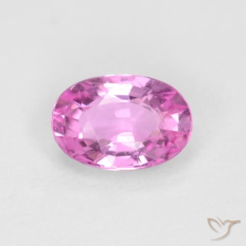 0.56ct 天然 亮粉紫 蓝宝石, 椭圆形, VVS-VS