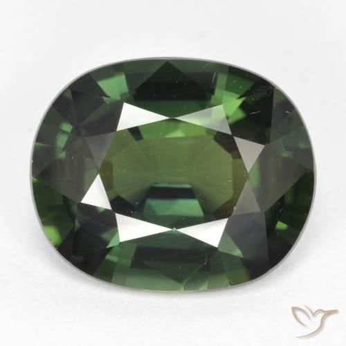 6.25ct 天然 冷绿 蓝宝石, 椭圆形, VVS