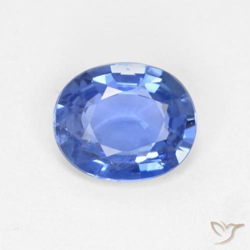0.66ct 天然 浅海军蓝 蓝宝石, 椭圆形, VS