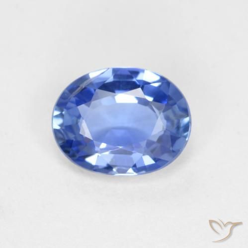 0.62ct 天然 淡蓝色 蓝宝石, 椭圆形, VS