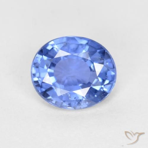 0.55ct 天然 浅海军蓝 蓝宝石, 椭圆形, VS-SI