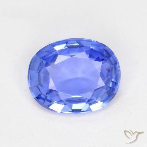 0.50ct 天然 淡蓝色 蓝宝石, 椭圆形, VVS