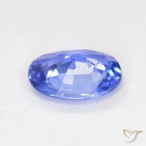 0.50克拉天然蓝宝石，椭圆形，VVS
