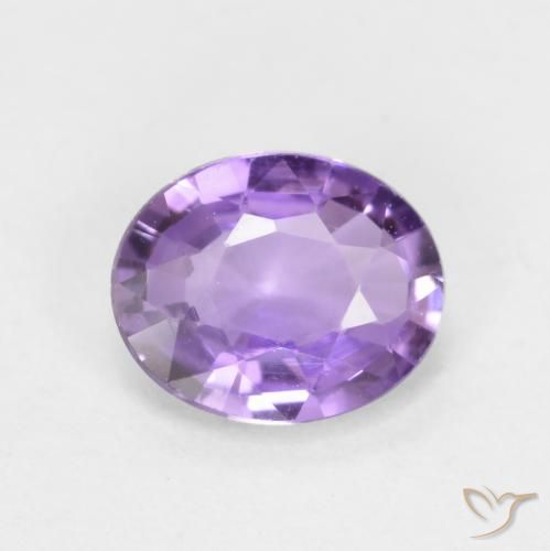 0.46ct 天然 中粉紫 蓝宝石, 椭圆形, VVS-VS