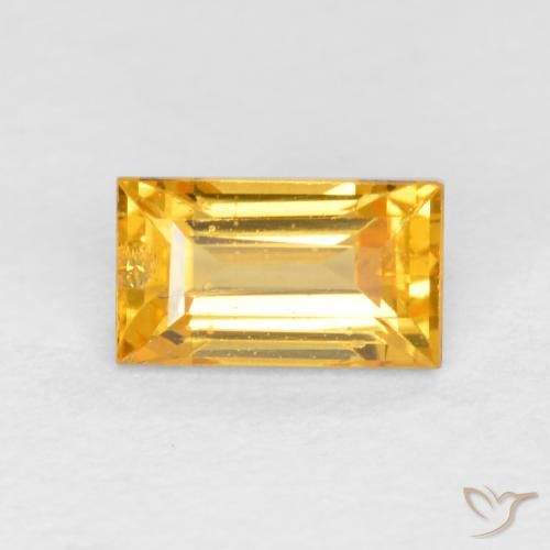 0.42ct 天然 中金 蓝宝石, 狭长方形, VS