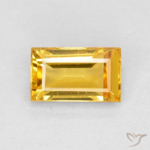 0.42ct 天然 中金 蓝宝石, 狭长方形, VS