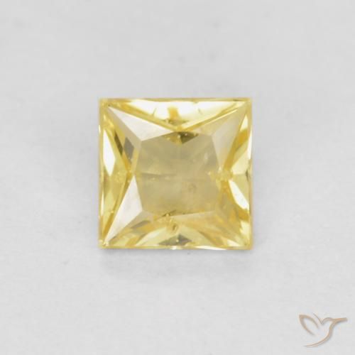 0.32ct 天然 托斯卡纳黄 蓝宝石, 正方形, VS-SI