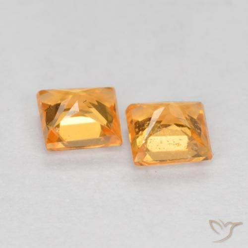 0.50克拉天然蓝宝石，正方形，VS