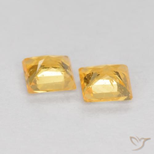 0.50克拉天然蓝宝石，正方形，VS