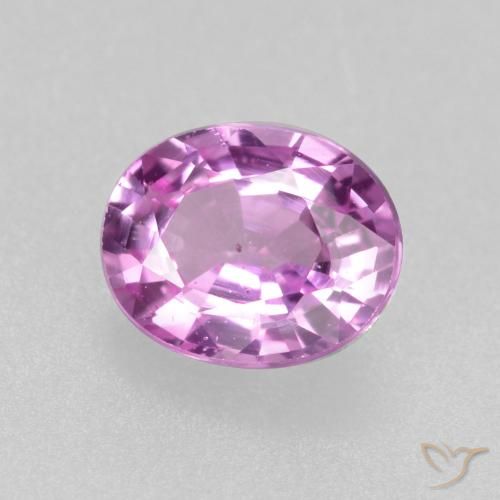 0.45ct 天然 粉紫色 蓝宝石, 椭圆形, VS