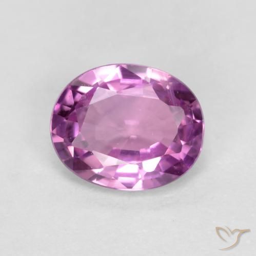 0.43ct 天然 中紫色 蓝宝石, 椭圆形, VVS-VS