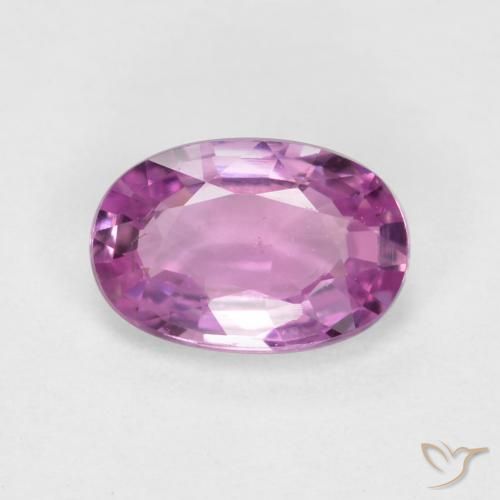 0.44ct 天然 紫粉红 蓝宝石, 椭圆形, VS
