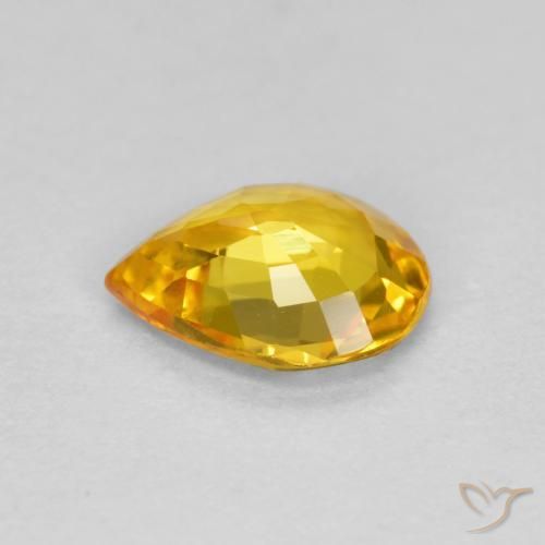 0.55克拉天然蓝宝石，梨形，VVS-VS