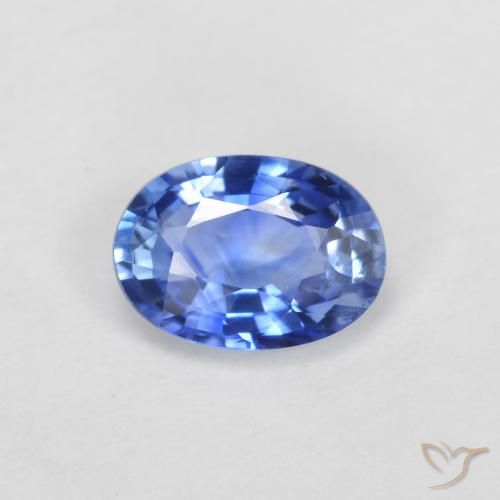 0.54ct 天然 中深蓝 蓝宝石, 椭圆形, VS